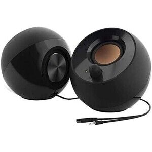 Creative Pebble 2.0 USB Desktop Speakers Far-Field Black Open Box